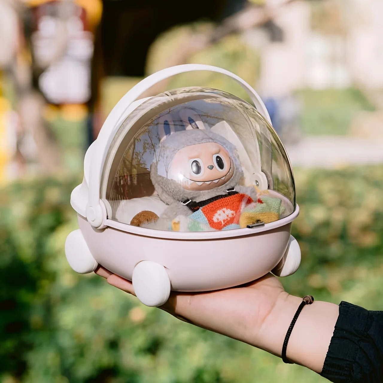 Labubu Baby Stroller Mokoko Storage Box Doll Decor Labubu Space