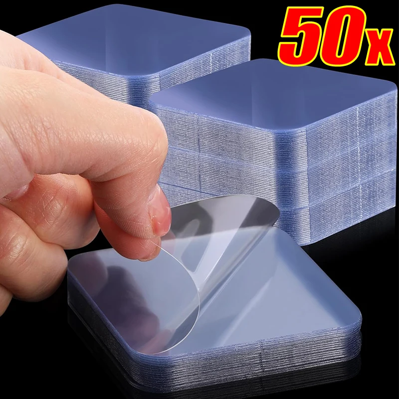 

Double Sided Stickers Waterproof Adhesive Nano Tap Transparent Self-Adhesive Square Pads Wall No Traces Mounting Fixing Viscose