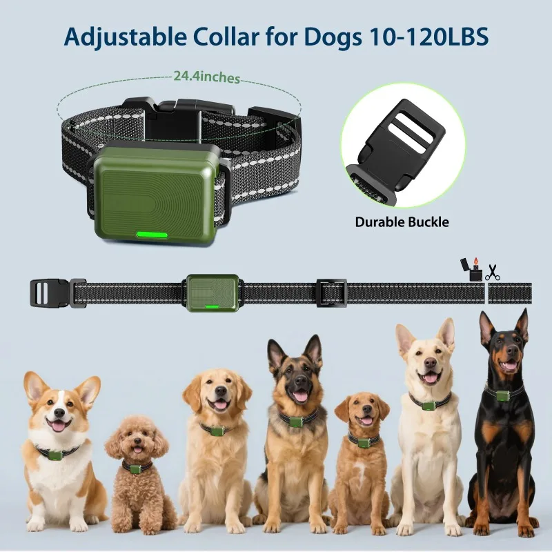 Digital Dog Training Collar Waterproof Rechargeable Remote Control Pet LCD Display For All Size Shock Vibration Sound_voghion.com
