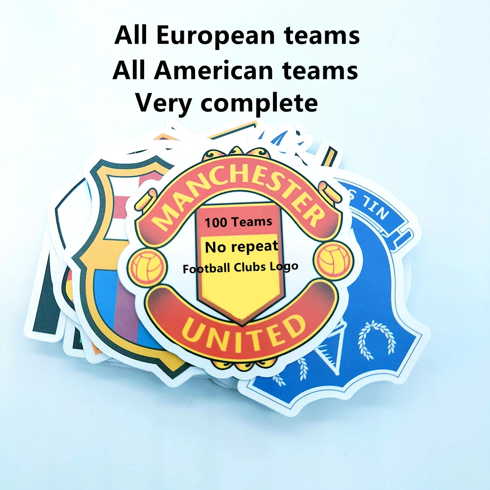 England Football Team Clubs Bar Wall Stickers Italy Manchester France Real Soccer Madrid Sticker Sports Fan Souvenir Gift wall stickers