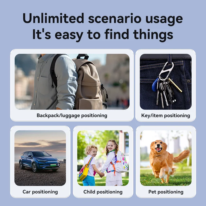 N Tag For Apple Find My APP Anti Lost GPS Tracker Realtime Location For Pet Kids Bag Wallet Finder iOS System