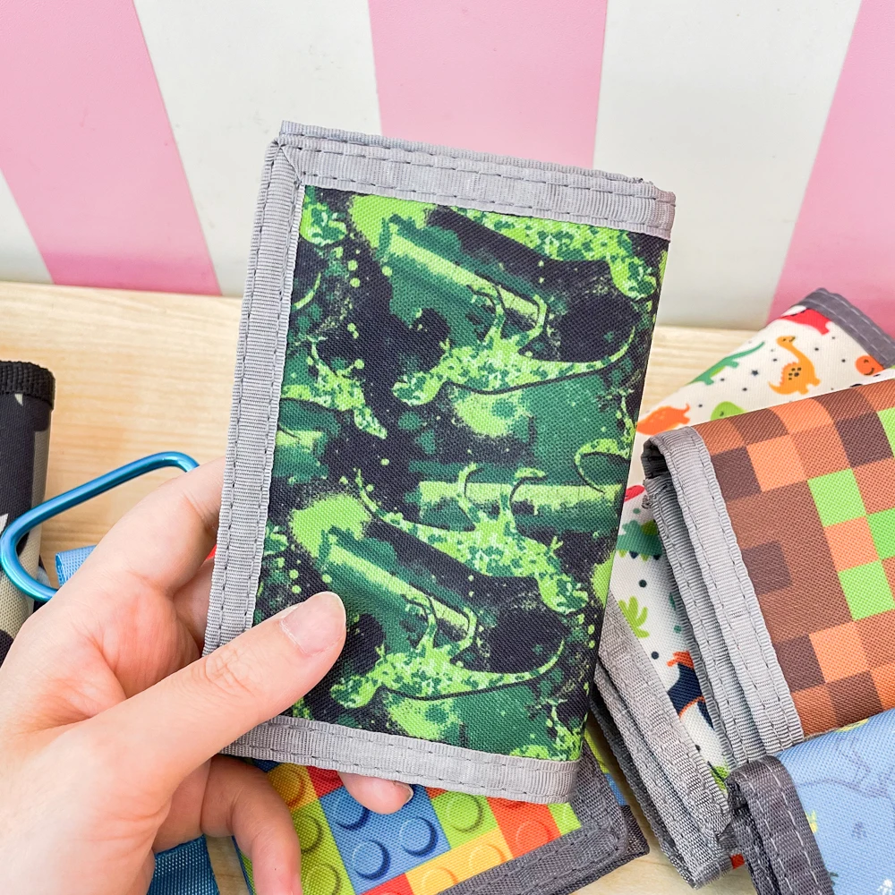 Children's Tri-Fold Coin Purse Wallet Fashion Slim Multifunctional Classic Portable Card Holder Students Wallet
