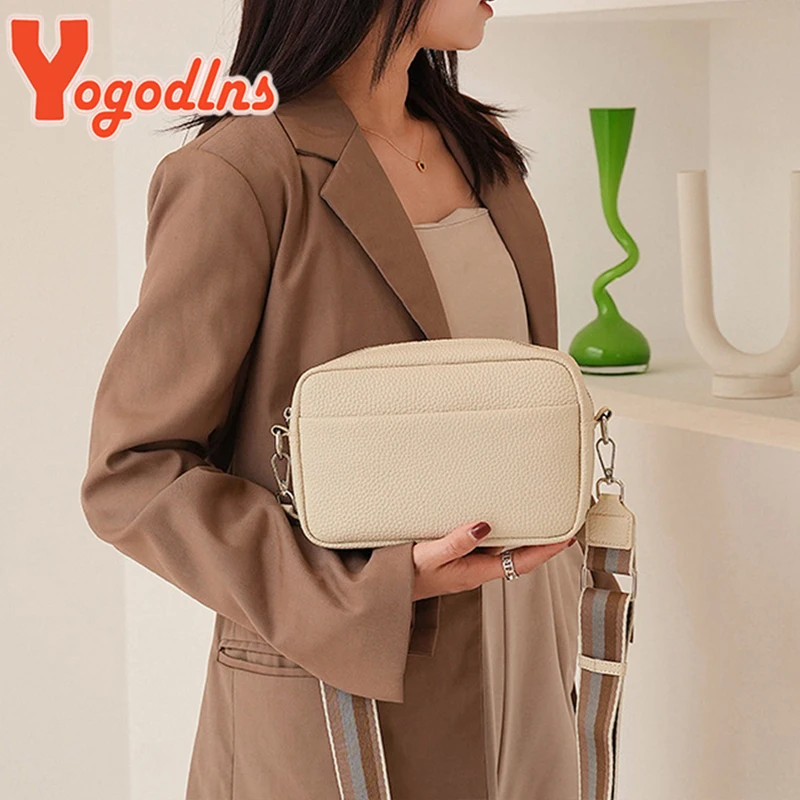 Comprar Yogodlns-Bolso de mano elegante para mujer, bandolera de piel  sintética, bandolera con solapa, bolso cuadrado pequeño