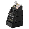 Makeup Cosmetic Organizer Storage Drawers Display Boxes Case with 12 Drawers (Black) 6