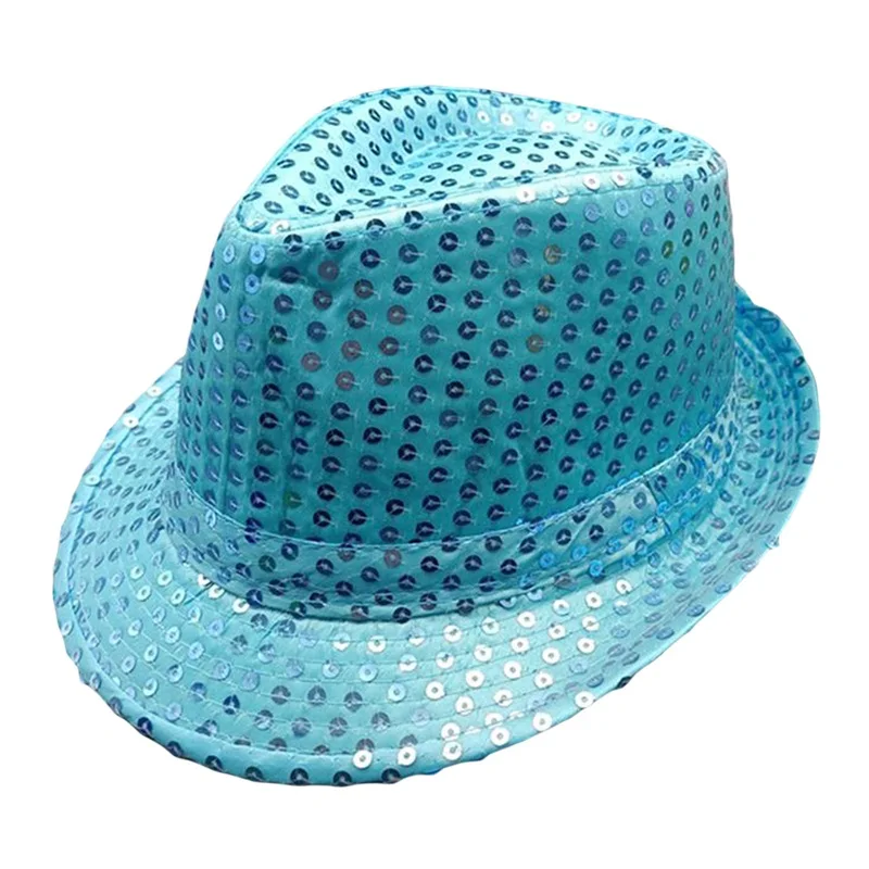 Cowboy Hats Men's Women's Jazz Sequins Decorated Stage Dance Performance Party Holiday