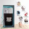 Portable Full Size Infrared Sauna Home Spa Detox Therapy with Upgrade Reinforced Portable Chair Whole Front Clear Window 3
