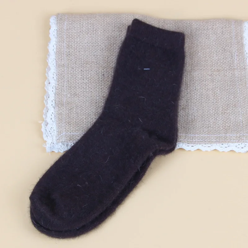 Women's Thick Angola Rabbit & Merino Wool Winter Fashion Socks - Cozy and Warm, Large Size