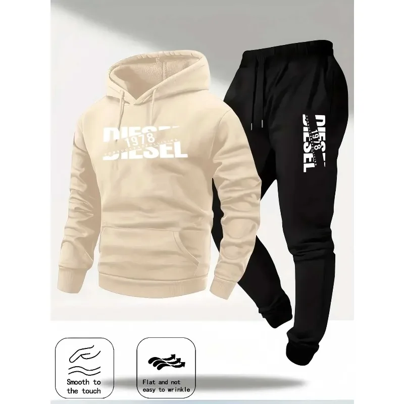 popular and hooded sportswear pants two in one