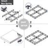 Queen Box Spring Low Profile Heavy Duty Metal Frame Mattress Foundation for Queen Size Bed, Quiet Noise-Free,Easy 6