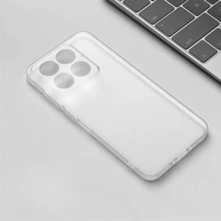 Elegant Transparent Matte Silicone Phone Case - Slim and Soft Protective Back Cover - Moto Edge 70 Ultra (WHITE)