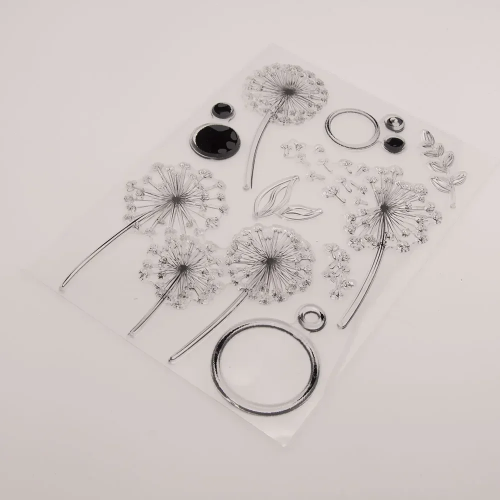 Clear Stamp Dandelion Transparent Silicone DIY Stamp Seal Sheet Scrapbooking Making Album Photo Handmade Decoration Gifts