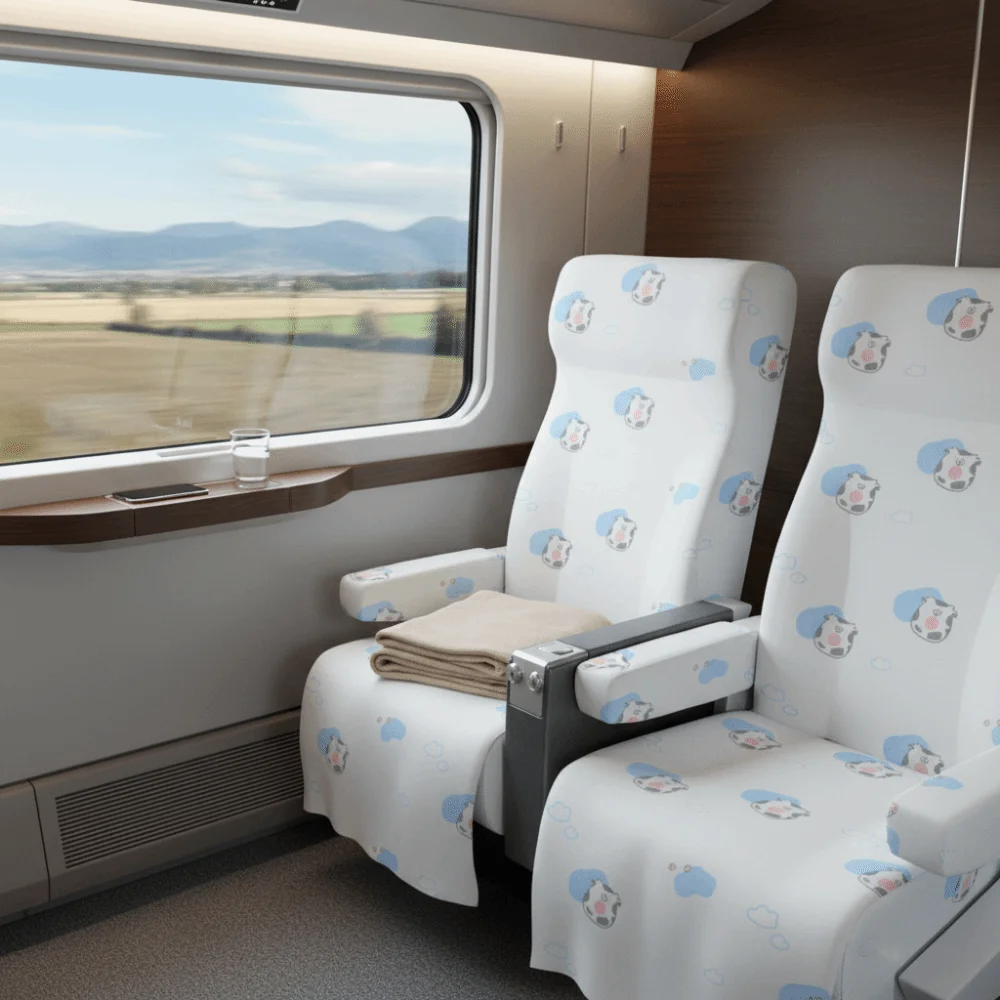 5Bags Hygienic Disposable Seat Covers Portable Dirt-proof Non-woven Fabric Cover Breathable Lightweight Dust-proof Cover Taxi