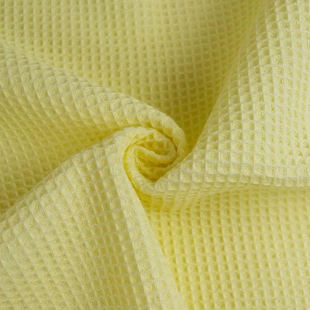 Soft Waffle Weave Cotton Fabric Pure Color By Half Yard DIY Quilting Cloth Sewing For Baby Sleepwear And Bathrobes Skin Friendly