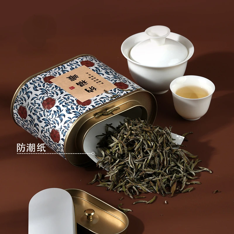 Tea Airtight Container Universal Round Tinplate Storage Tank Seal Food Empty Can Tea Tin Box