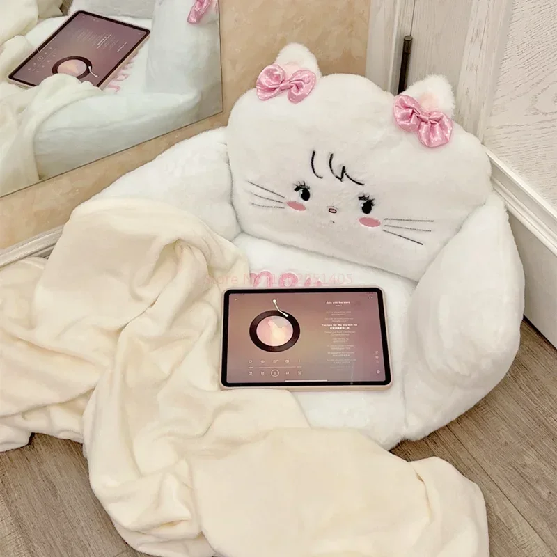 

Cute Mikko Co-branded Small Sofa Cute Cat Plush Sofa Lazy Cushion Tatami Mat Bedroom Room Autumn And Winter Office Plush Cushion