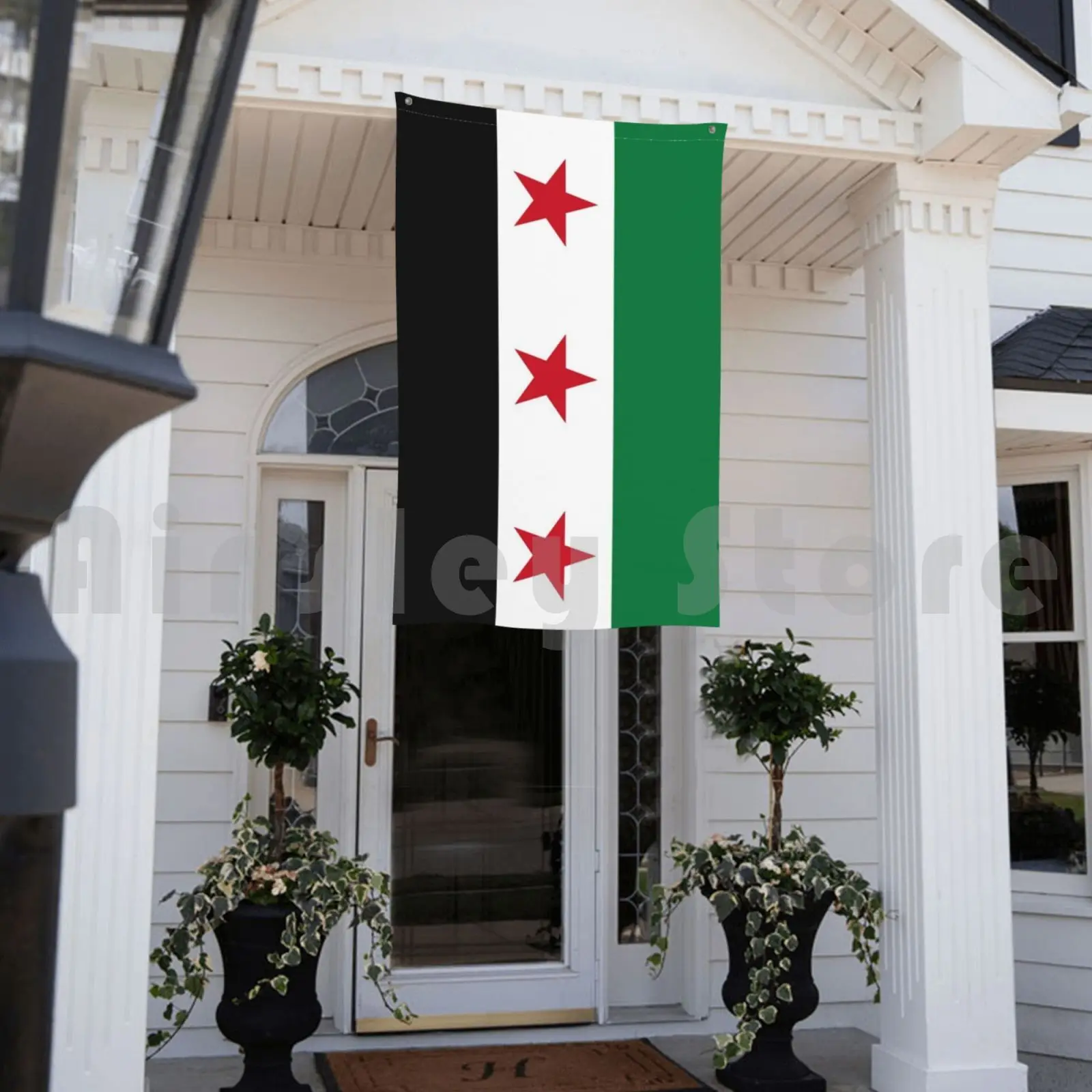 xvggdg old Syria Flag 3ft x 5ft Hanging Syria Flag Polyester