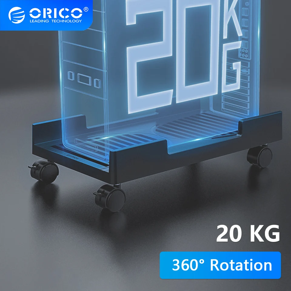 Sfere Mobile Computer Towers Stand Cpu Rolling Holder Staffa Desktop Con Ruote Piroettanti Di Bloccaggio Per Custodie Per Computer Pc Gaming