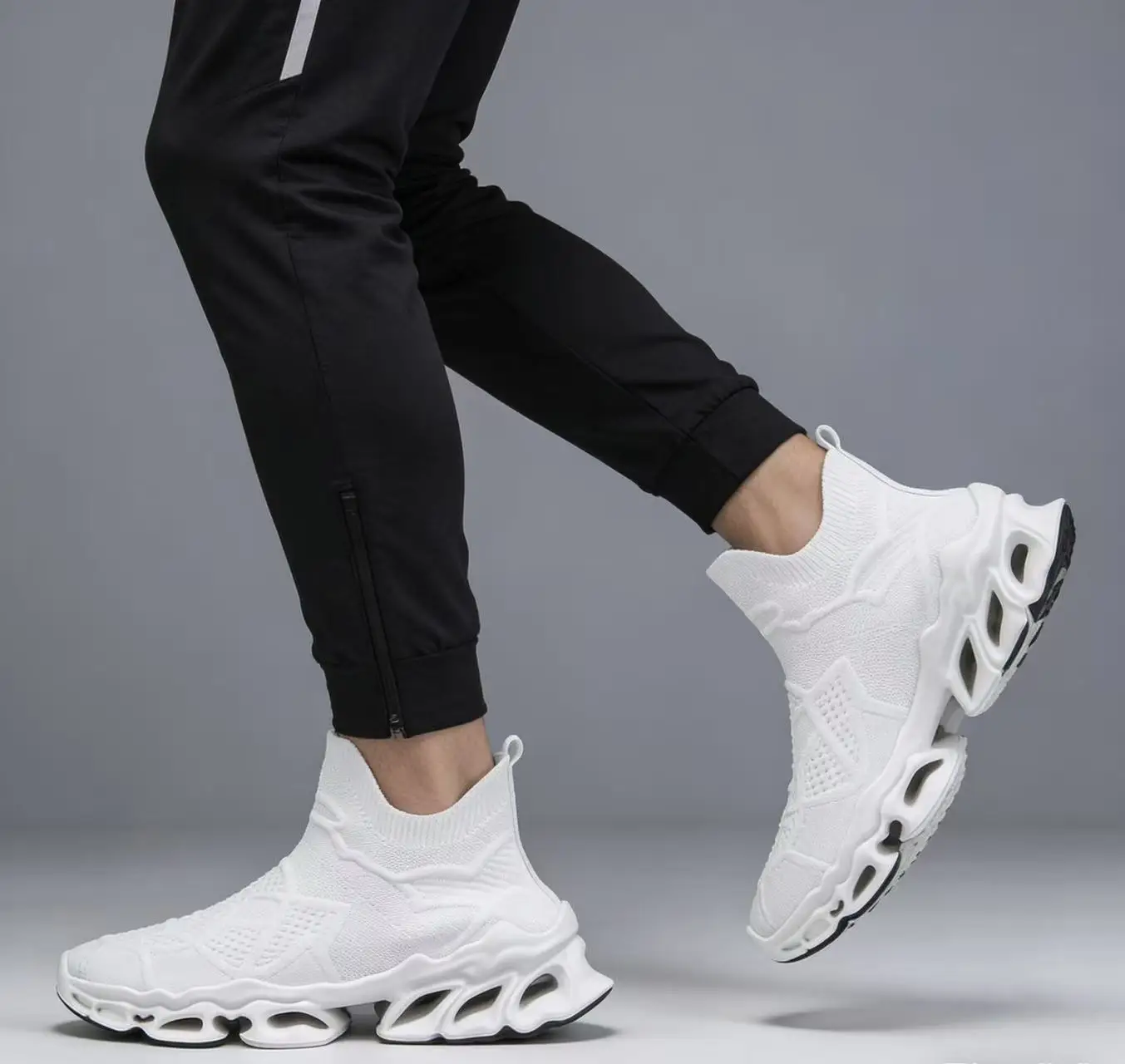 Stylische Leichte Herren-Freizeitschuhe Neuer Stil Atmungsaktives Mesh-Gewebe Klingensohle Bequeme Modische Herrenschuhe – Detail 2
