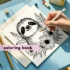 Adult Picture Book - 24 Pages Cute Sloth Coloring Book - Helps Reduce Stress and Ease Emotions Graffiti Painting Drawing Art 6