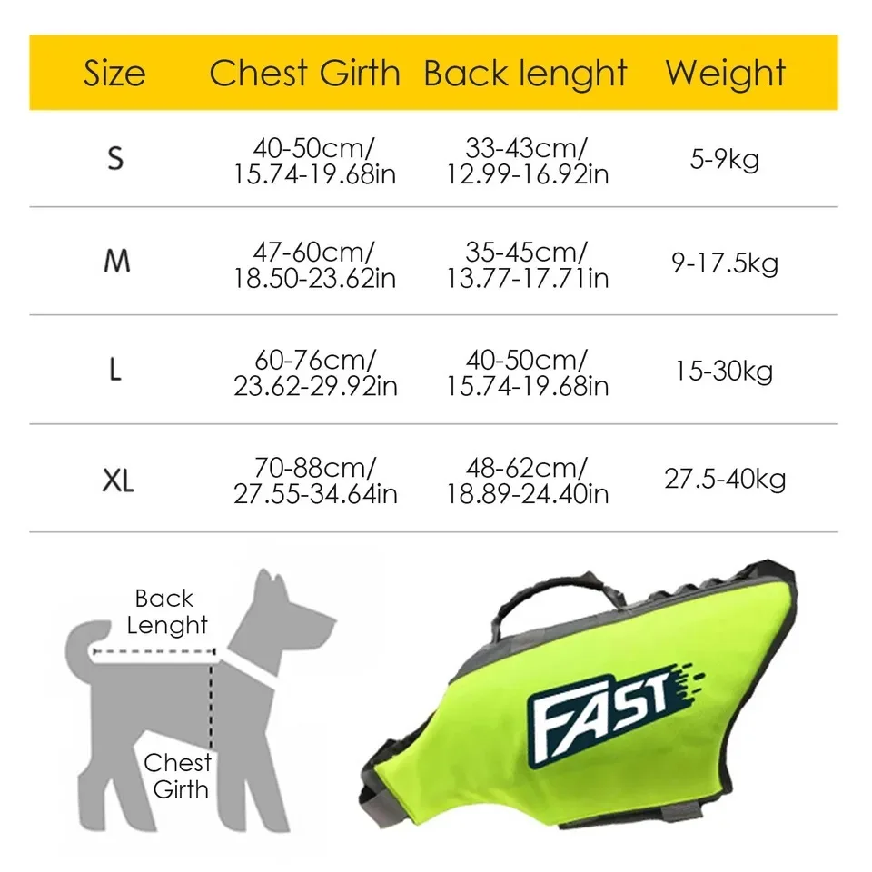 Reflective Dog Swim Life Vest 5