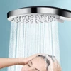 New 12CM Big Panel Handheld Shower Head 3 Functions Pressurized Water Saving Shower Head Faucet Replacement Bathroom Accessories 4