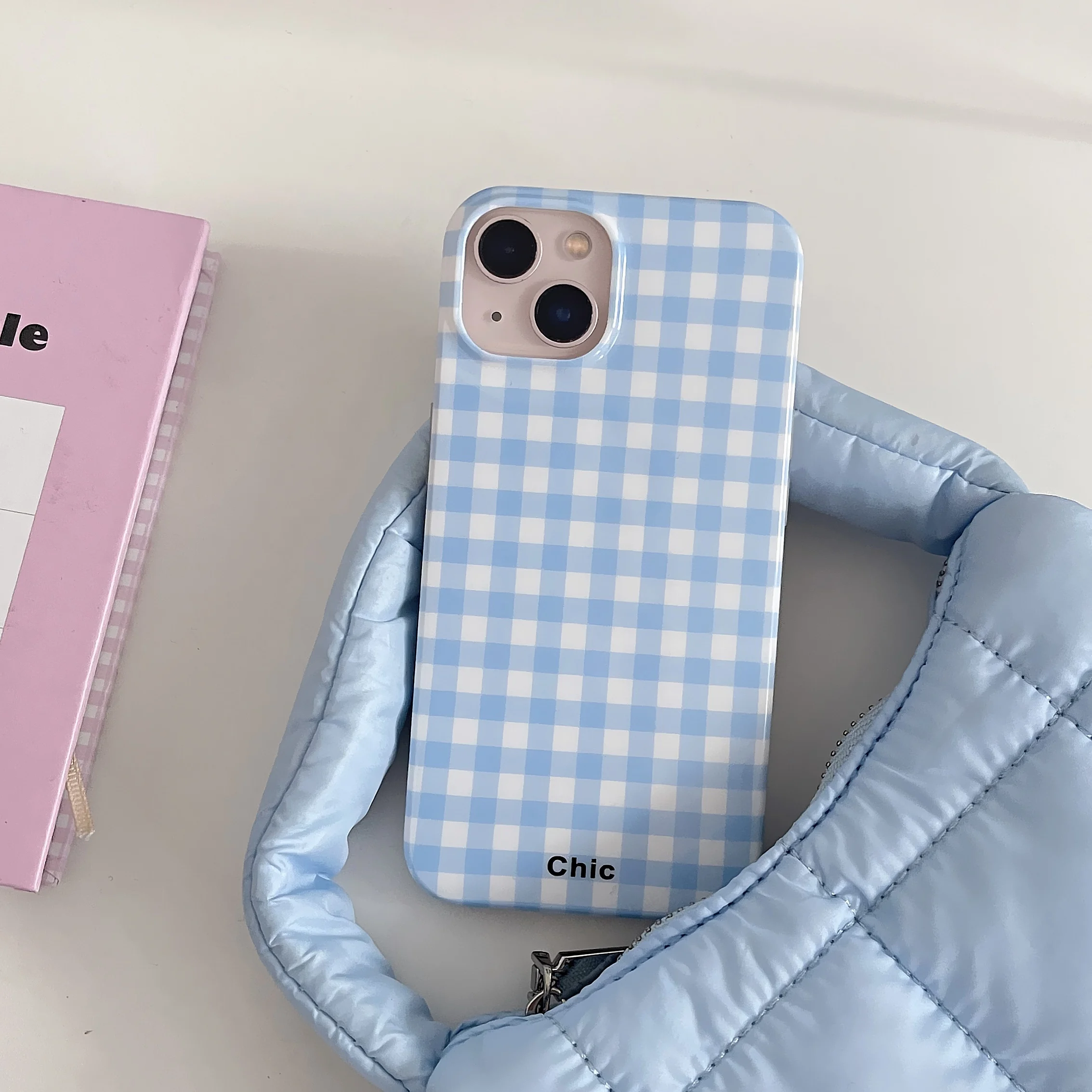 Simplicity Square Grid Soft Silicone Case for iPhone