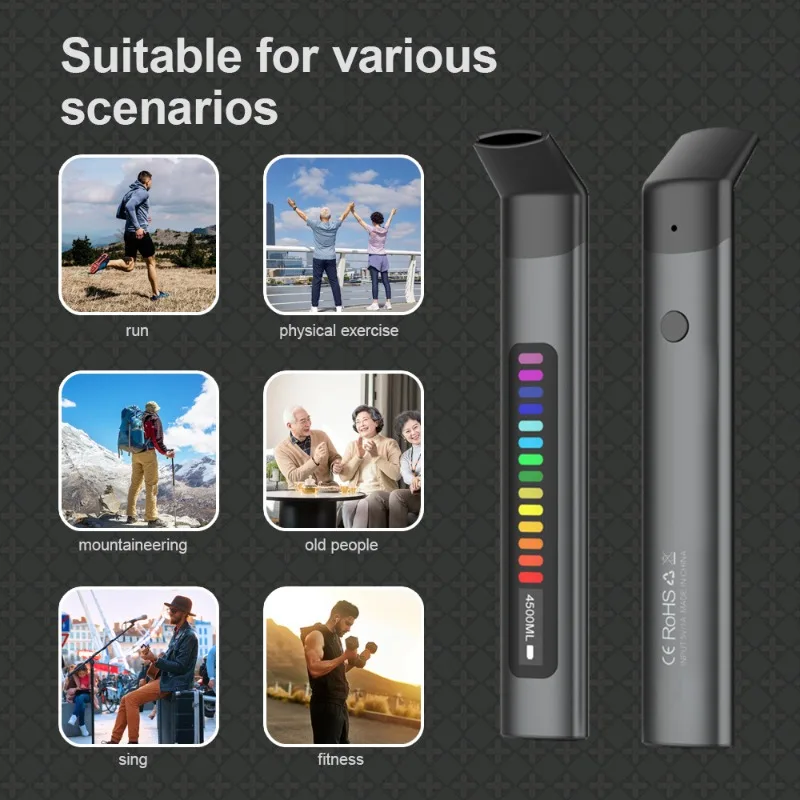 Portable Breathing Trainer Home Fitness Cardio Exercise Yoga Mountaineering Hiking Running Exercise