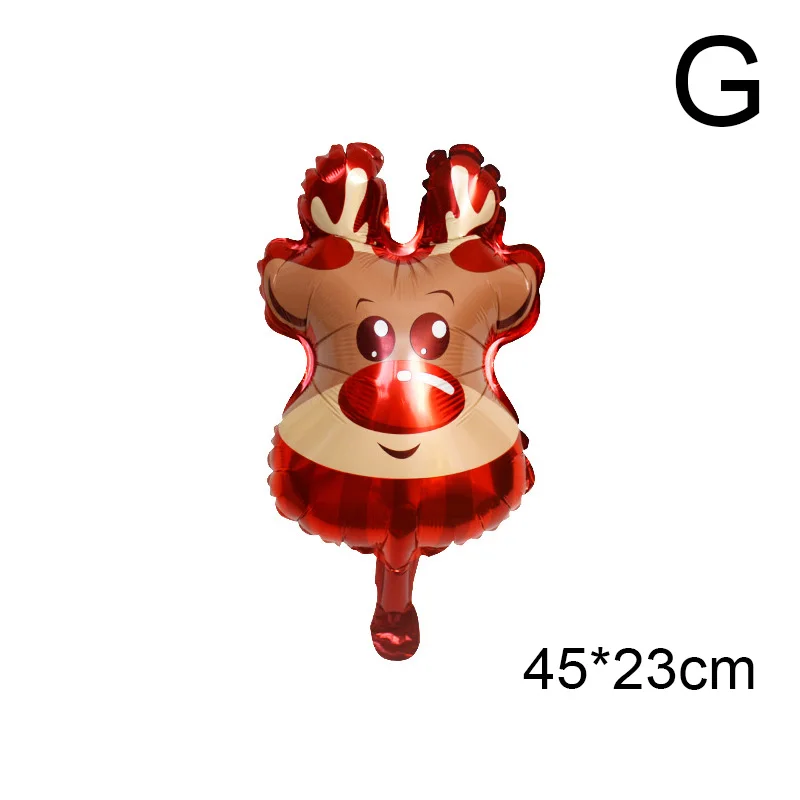 thumbnail image 1 of Globos navideños de aluminio con dibujos animados, mini decoraciones para fiestas, globo de Papá Noel, globo de muñeco de nieve con ciervo en 3D para niños, 1 of 5