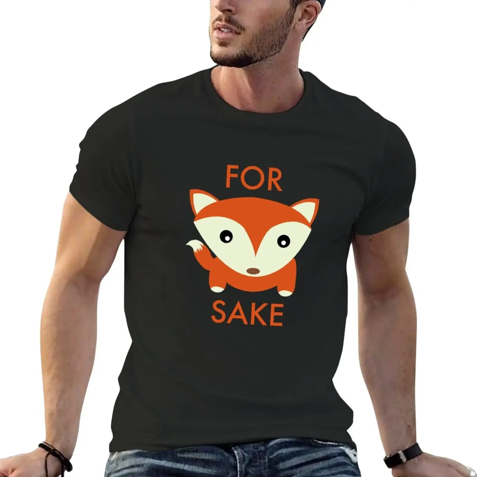 

For Fox Sake T-Shirt oversized summer top mens t shirt