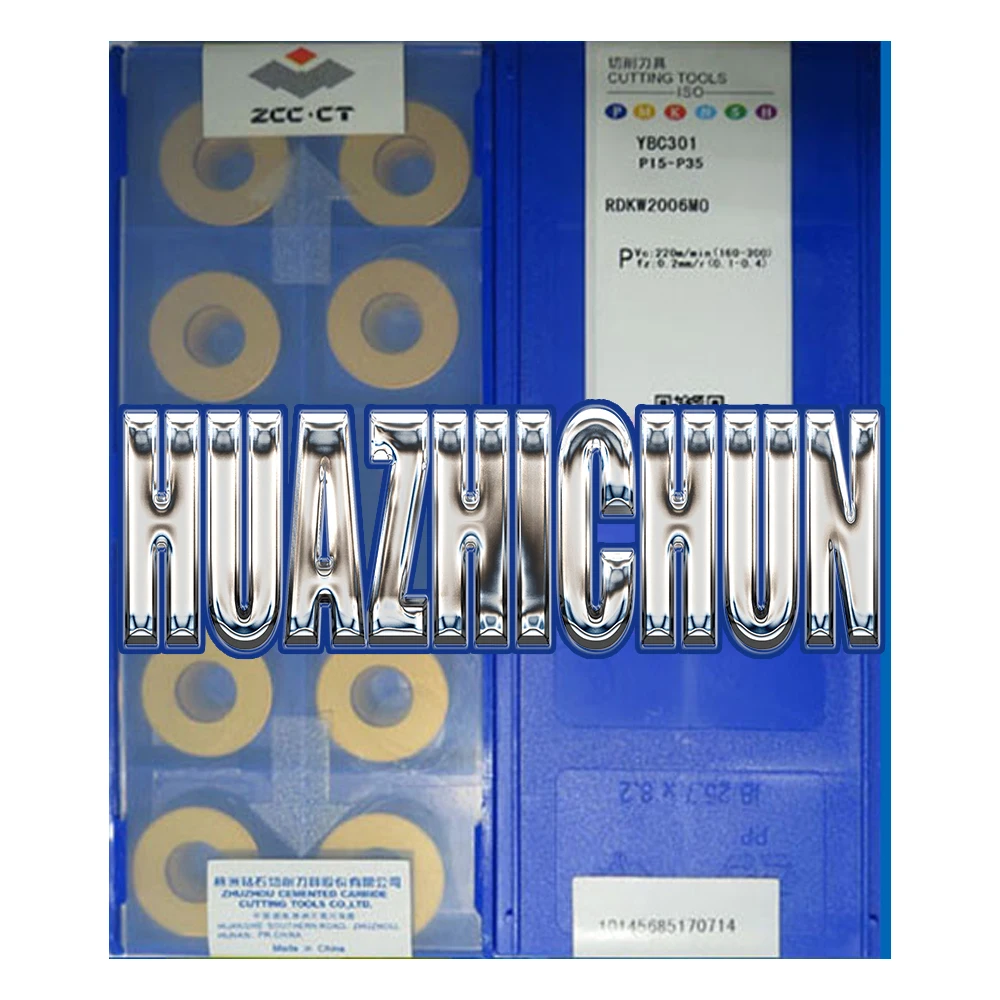 

HUAZHICHUN YBM351 YBC301 YBC302 YBG205 RDKW2006MO Lathe Tool Carbide Wood Milling Turning Tools Milling Inserts