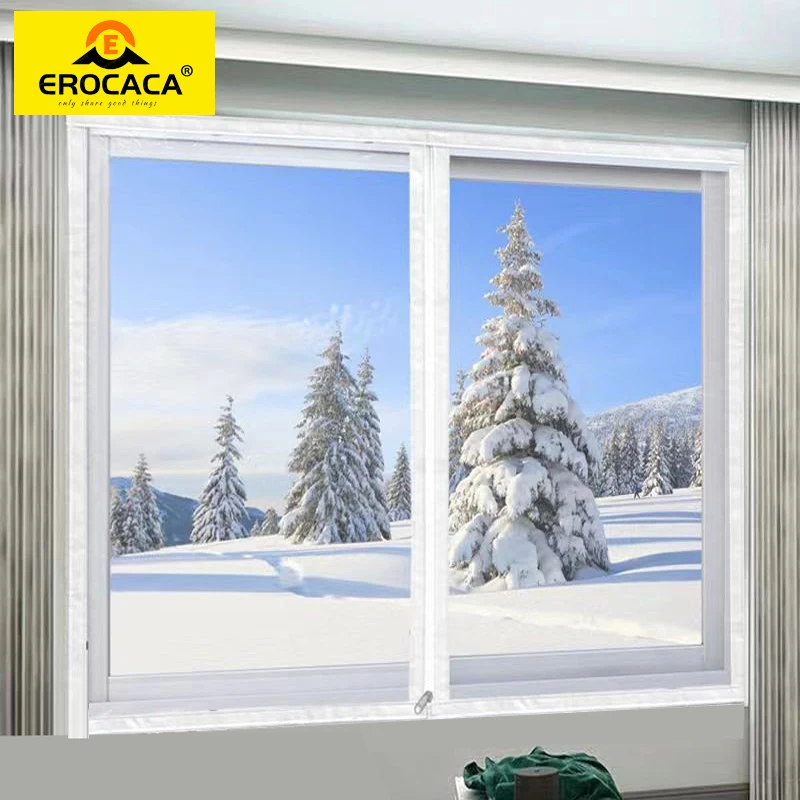 

EROCACA Winter Window Insulation Film Indoor Windproof Warm Self-Adhesive For Energy Saving Clear Soft Glass Shrink Heat Film