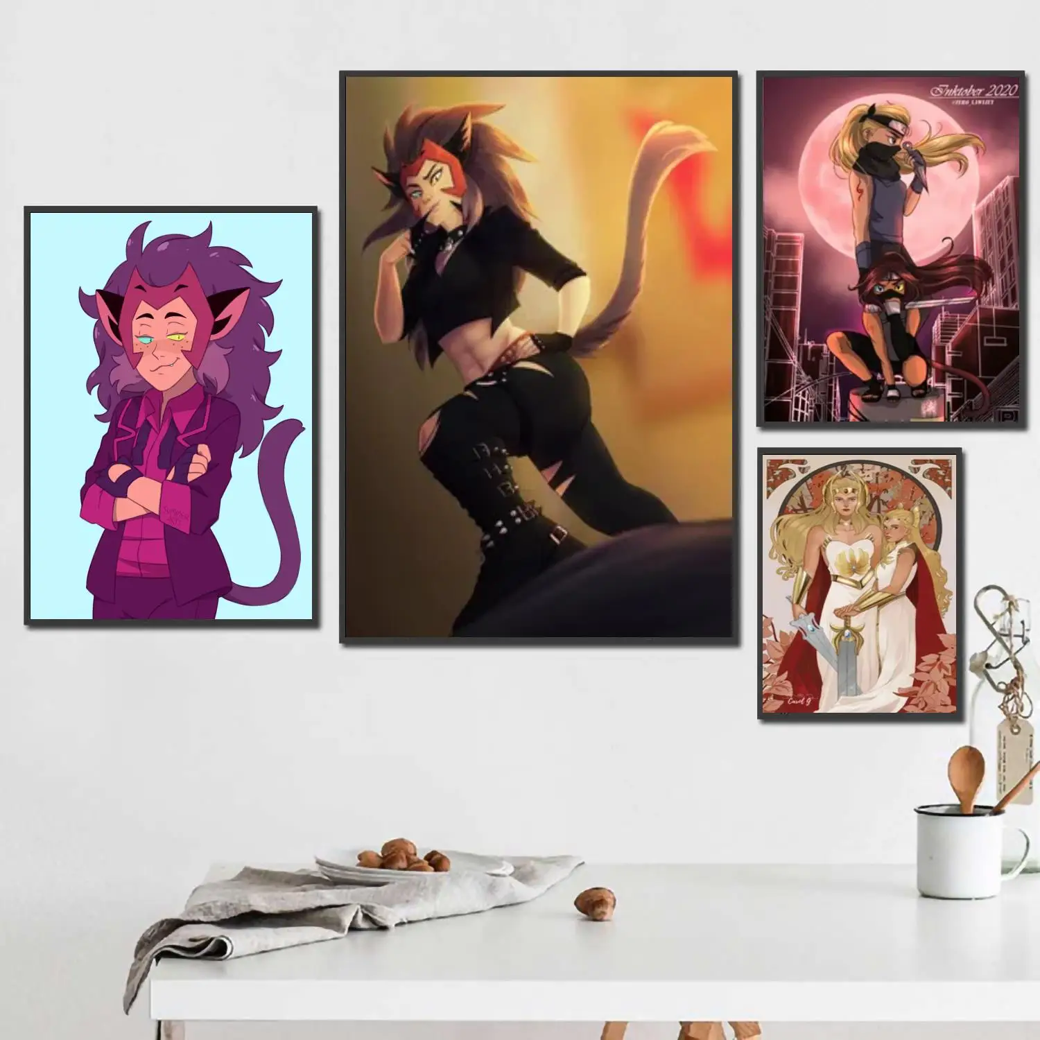 

catradora cartoon 24x36 Decorative Canvas Posters Room Bar Cafe Decor Gift Print Art Wall Paintings