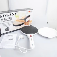 Electric Crepe Maker , Tortillas & Pancakes Nonstick Cooktop 7-inch Cook Area, Automatic Temperature Control & Cool Touch Handle 2