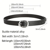 New Luxury Women's Belt Fashion Casual Classic Silvery Buckle Belts Plus Size - Pair with Jeans, Pants, Dress, For Ideal Gifts - Image 3