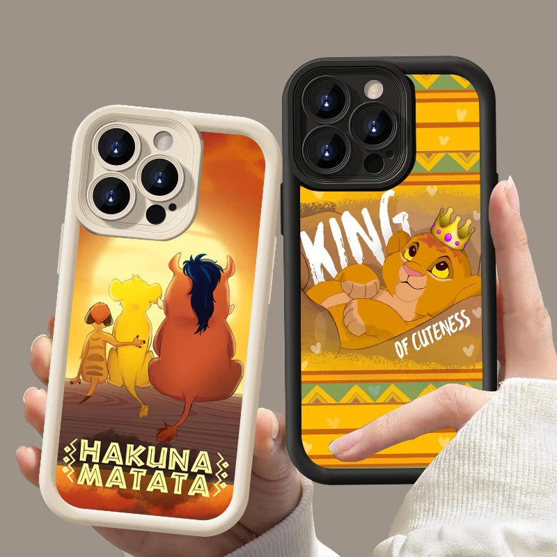 Disney Cartoon The Lion King Eye Ladder Per Apple Iphone 15 14 13 12 11 Xs Xr X Pro Max Plus Cover Phone Case