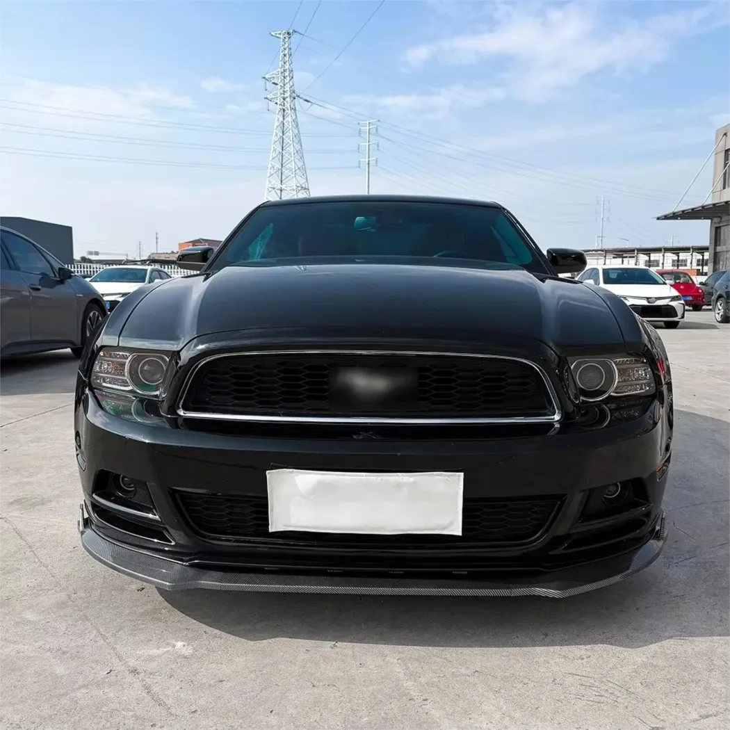 1세트 블랙 ABS 프론트 스포일러 디퓨저 립 스플리터 포드 머스탱 MK5 2013-2014용 외부 자동차 스타일링 바디 키트 액세서리