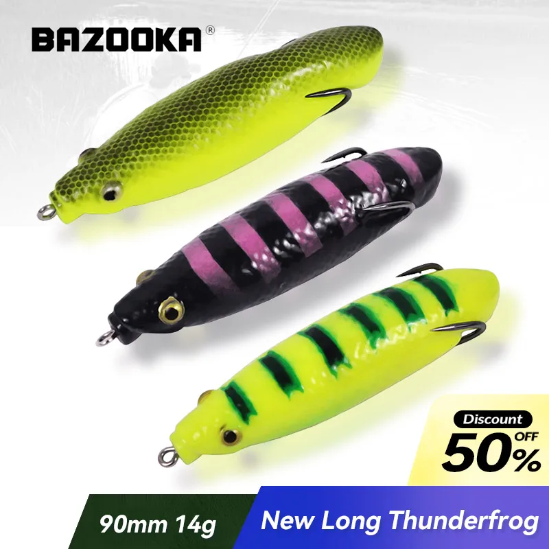 Bazooka Frog Lure Thunderfrog Soft Fishing Lures Floating Baits