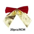 20PCS-Gold Bow