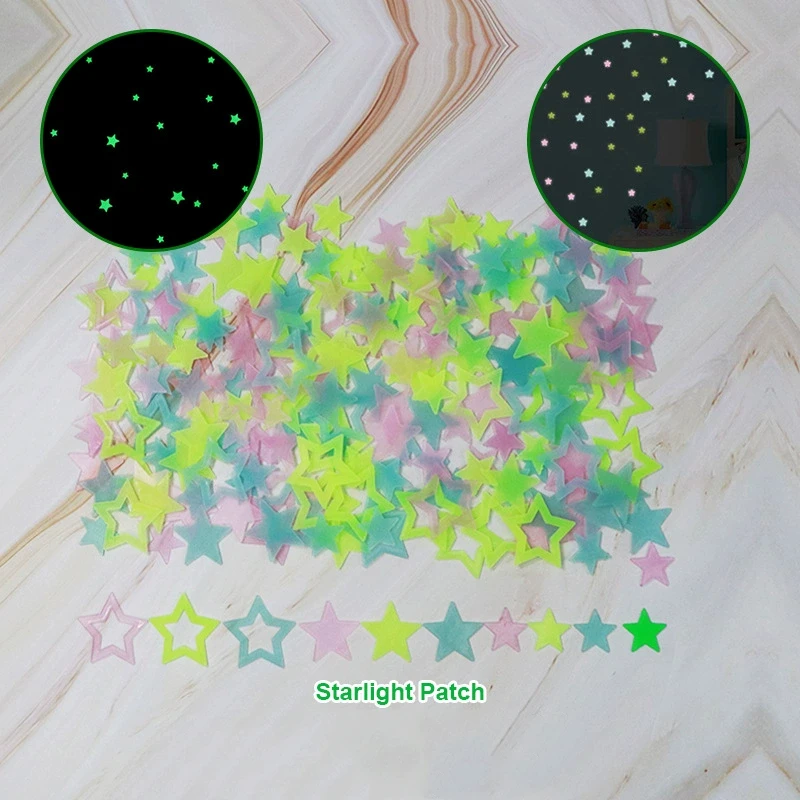 Glow in The Dark Wall Stickers Self Adhesive Decals For Kids Room Decor DIY Night Sky Ceiling Luminous Party Supplies