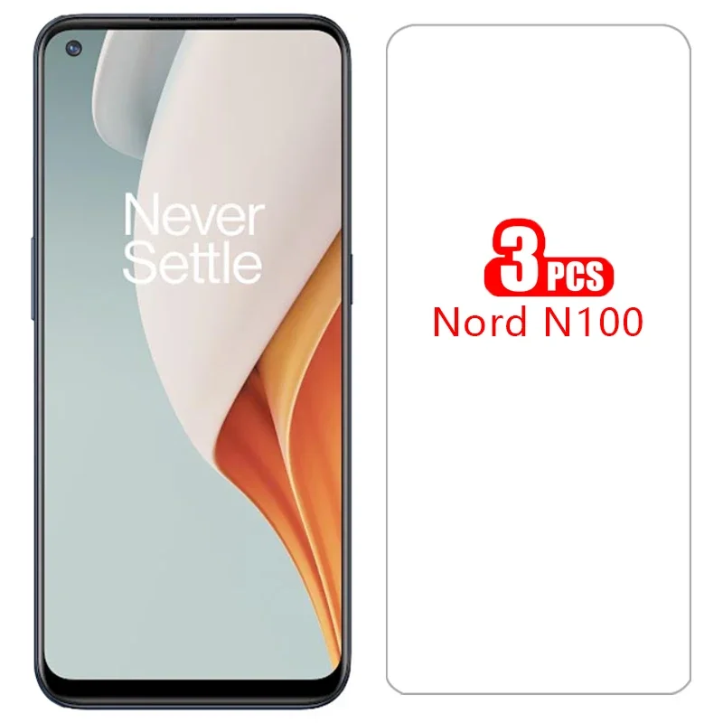 Custodia Per Oneplus Nord N100 Cover Screen Protector Vetro Temperato Su One Plus Nordn100 N 100 100N M100 Coque Bag Omeplus Onplus