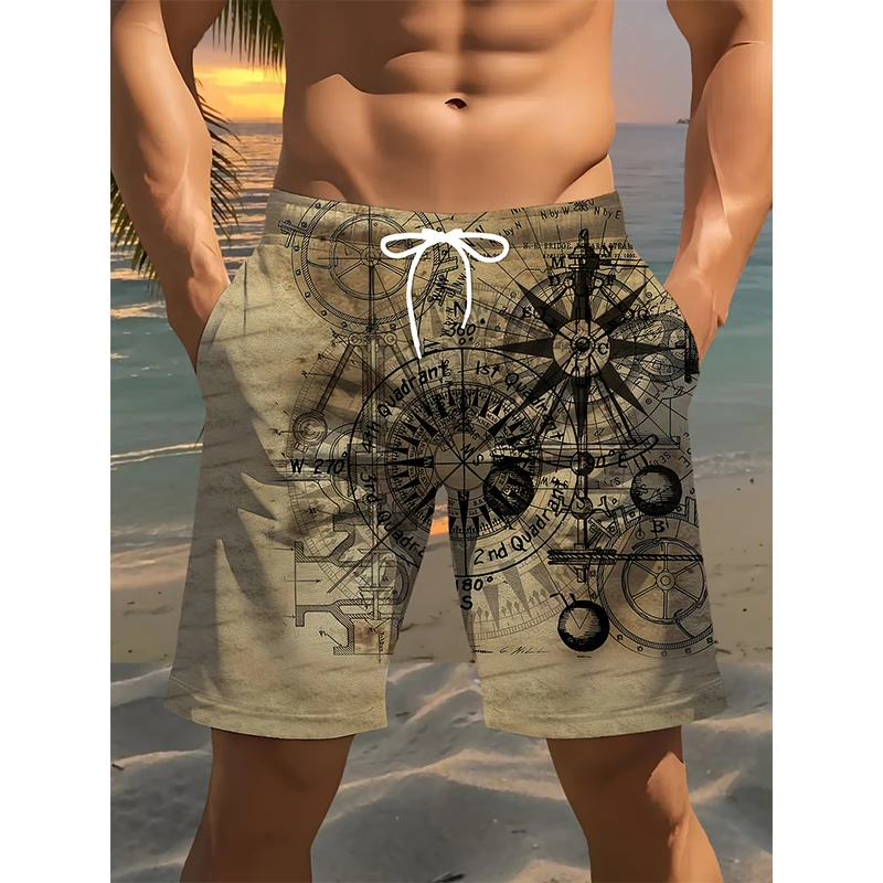 Mens Beach Shorts Casual Surfing Gym Sports Pants