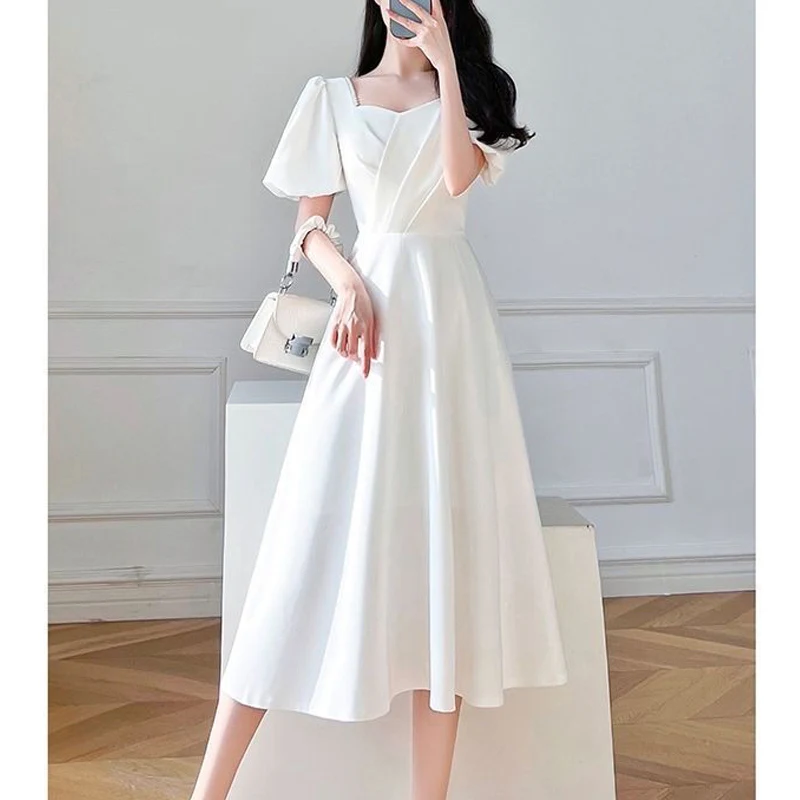 OLUOLIN Vestido Corto Sexy Para Mujer, Blusa Casual Con Botones Y Cuello En V Con Volantes
