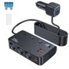Adattatore Caricabatterie per Auto 9 in 1 con Splitter Accendisigari Max 226W, USB A, PD Type-C, QC3.0, Display LED Voltaggio 12V/24V e PD 35W 1