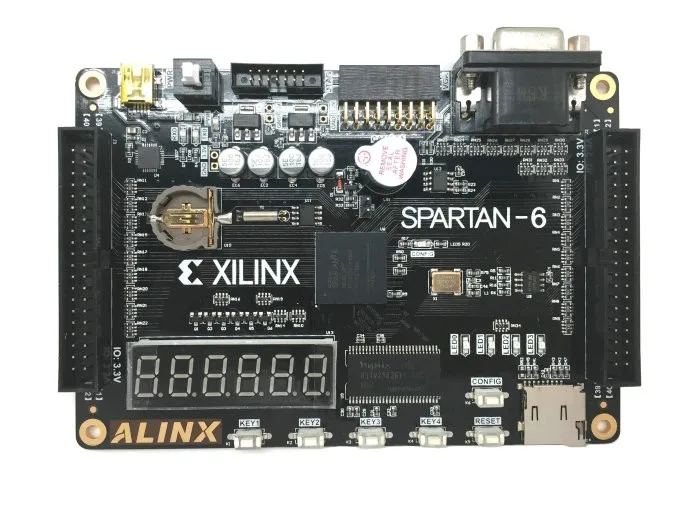 

Black Gold XILINX FPGA Development Board AX309 Learning Board SPARTAN6 XC6SLX9