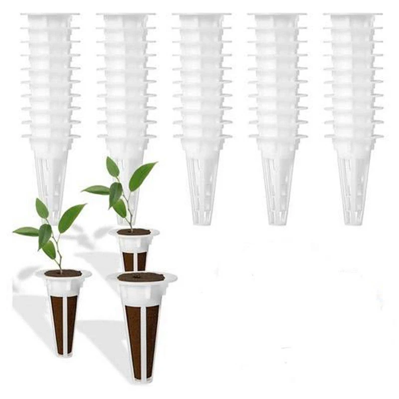 Planting Basket Grow Sponges Planting Sponge Blocks for Aerogarden Plant-Hydroponics Soilless Growing System 50Pcs/set hydroponic gardening kit hydroponic planting basket hydroponic root sponges
