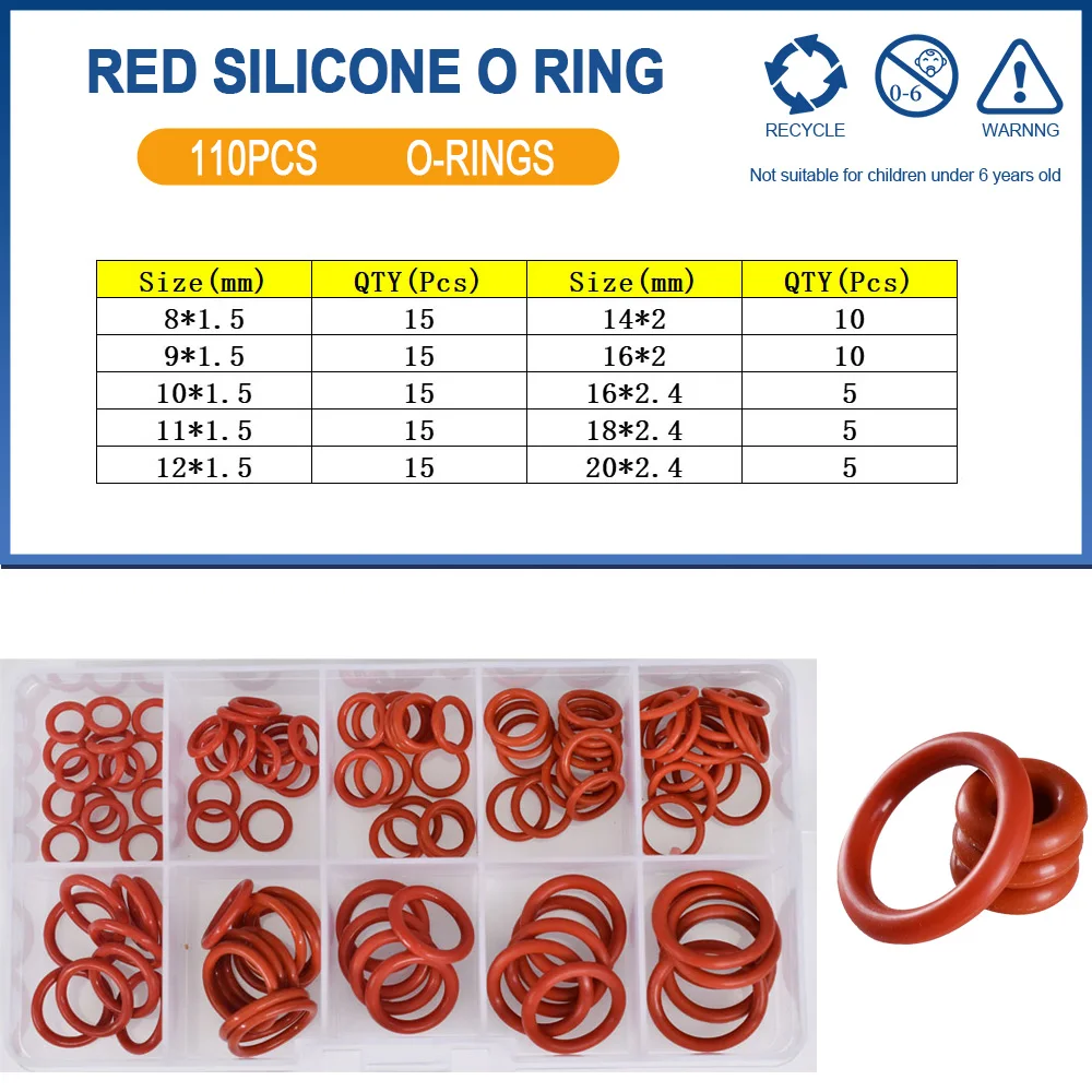 High Temperature Silicone O-Ring Seal Washer