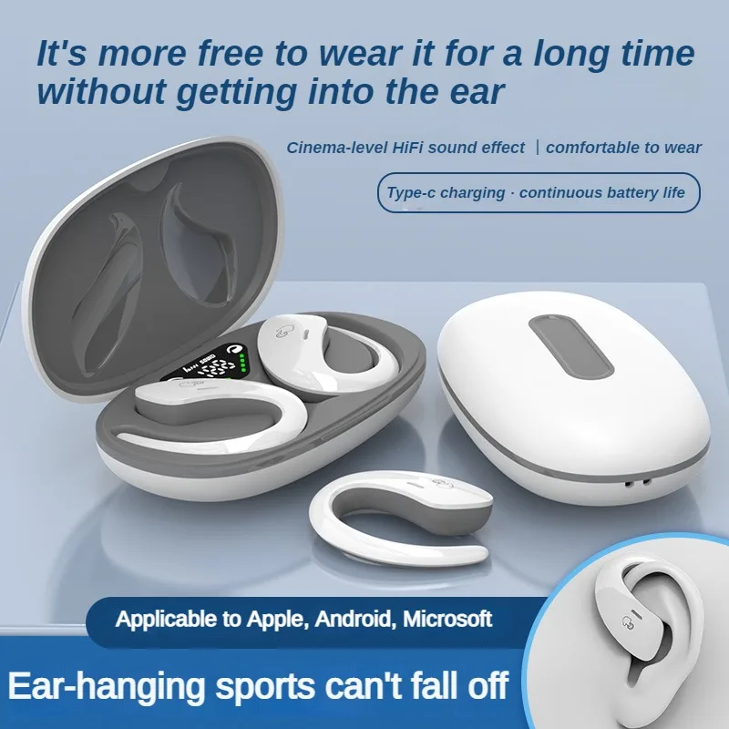 Condução Óssea Esportes Auricular Bluetooth Tws Fones de Ouvido sem Fio Fones de Ouvido Ipx5 à Prova d Água com Microfone Chamada hd Fone de Ouvido de Música Hifi - Image 3