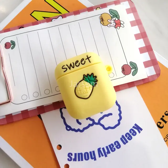 Cute Cartoon Silicone Cases For Airpods 1 2 Protective Wireless Earphone Charging Cover For Airpods case Smallboluo