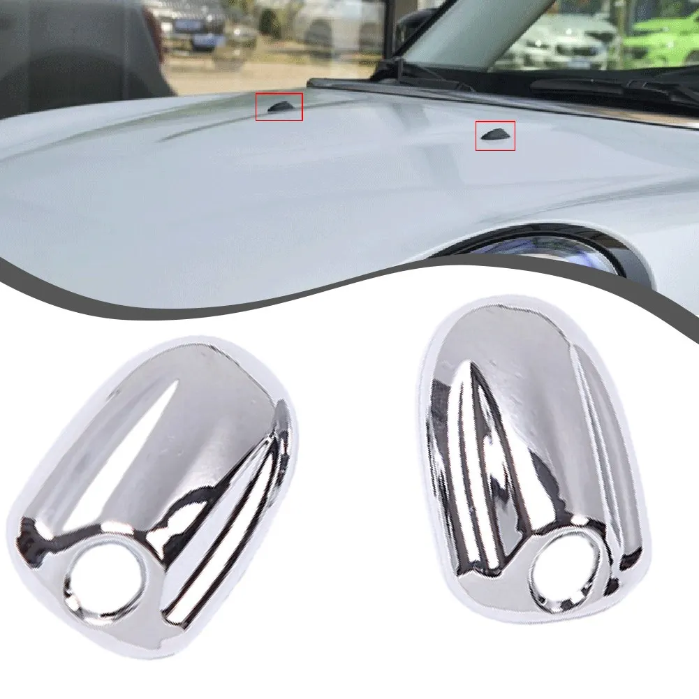 

2Pcs Car Wiper Water Spray Nozzle Cover For Mini Ccooper S JCW F54 F55 F56 F57 F60 Windshield Sprayer Nozzle Jet Cover Accessori