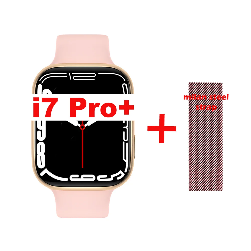 i7 Pro+ Smart Watch Serie7 Bluethooth Call Heart Rate Blood Pressure Sleep Monitoring Long Life Battery Smartwatch for Men Women 